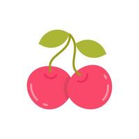 Cherry icon in vector. Illustration vector