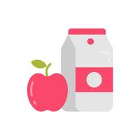 manzana jugo icono en vector. ilustración vector