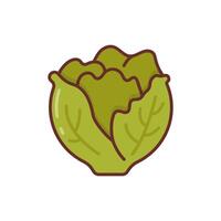 lechuga icono en vector. ilustración vector