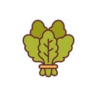 Spinach icon in vector. Illustration vector