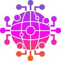 Global Network Vector Icon Design