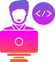 Programmer Vector Icon Design