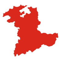 Bern kaart, Bern kaart stad in rood kleur, Zwitsers kaart png