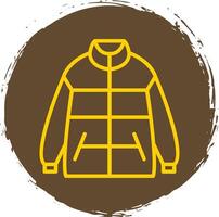 Winter jacket Vector Icon Design