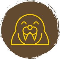 Walrus Vector Icon Design