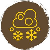 Snowfall Vector Icon Design