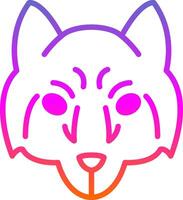 Arctic wolf Vector Icon Design