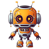 söt robot halloween ClipArt illustration ai generativ png