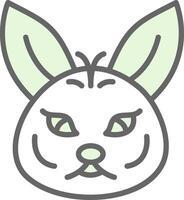 Arctic hare Vector Icon Design