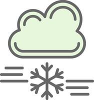 tormenta de nieve vector icono diseño