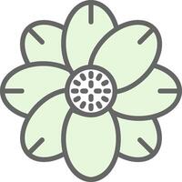 ártico flor vector icono diseño