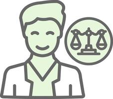 Lawyer Vector Icon Design