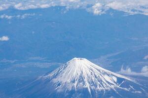 Mount Fuji at Kawakuchiko lake in Japan. photo