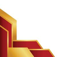 Golden Geometric Corner vector