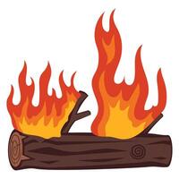 Wooden Campfire Illustration vector