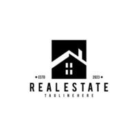 Real Estate Apartment Building Logo Vintage Design.  Concept Template for Property Real Estate Company. vector