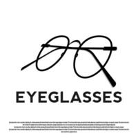 eye glasses icon for web or app vector