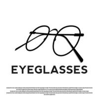 eye glasses icon for web or app vector