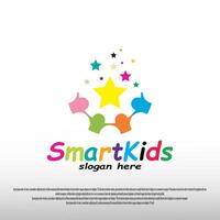 smart kids icon for web or app vector