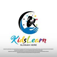 smart kids icon for web or app vector