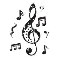 music notes icon for web or apps vector