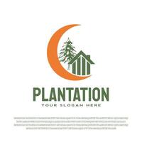 estate or plantation icon for web or app vector