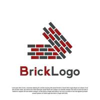 brick icon for web or apps vector