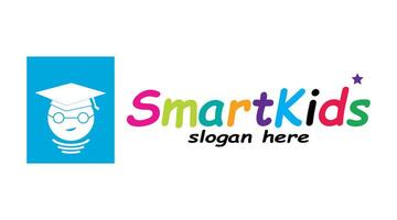 smart kids icon vector