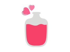 Potion Bottle Background Valentine Day vector