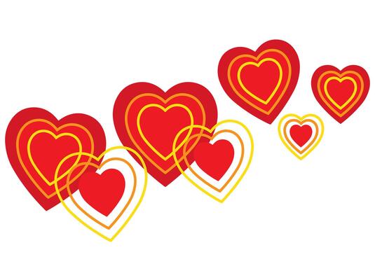 Corner Border Heart Background Valentine Day