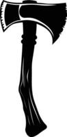 AI generated Silhouette ax black color only vector