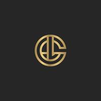 Alphabet letters Initials Monogram logo CL, LC, L and C vector