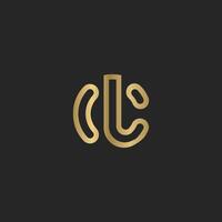 Alphabet letters Initials Monogram logo CL, LC, L and C vector