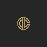 Alphabet letters Initials Monogram logo CL, LC, L and C vector