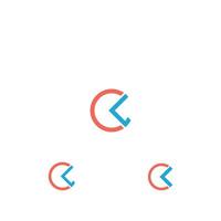 Alphabet letters Initials Monogram logo CL, LC, L and C vector