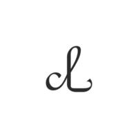 Alphabet letters Initials Monogram logo CL, LC, L and C vector