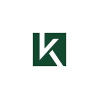 Initial letter k logo vector design template