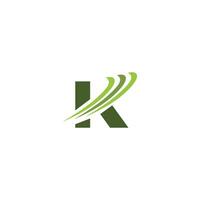 Initial letter k logo vector design template