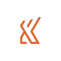 Initial letter k logo design template vector