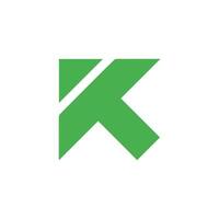 Initial letter k logo design template vector