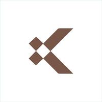 Initial letter k logo design template vector