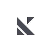 Initial letter k logo design template vector