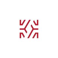 Initial letter k logo design template vector