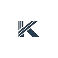 plantilla de diseño de logotipo de letra inicial k vector