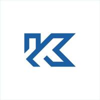 Initial letter k logo design template vector