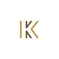 Initial letter k logo design template vector