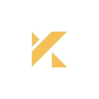 Initial letter k logo design template vector