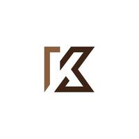 Initial letter k logo design template vector