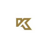 Initial letter k logo design template vector