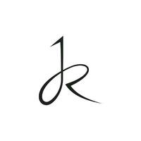 inicial jr letra logo vector modelo diseño. creativo resumen letra rj logo diseño. vinculado letra rj logo diseño.